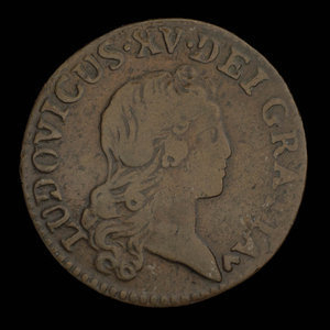 France, Louis XV, 1 liard : 1720