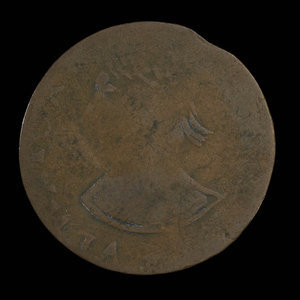 Canada, unknown, 1/2 penny : 1811