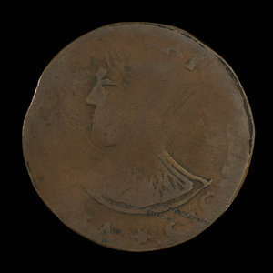 Canada, unknown, 1/2 penny : 1811