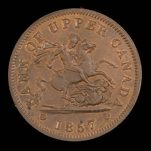 Canada, Bank of Upper Canada (York), 1 penny : 1857