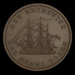 Canada, Province of New Brunswick, 1 penny : 1843