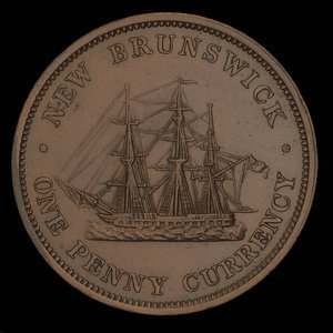 Canada, Province of New Brunswick, 1 penny : 1854