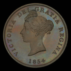 Canada, Province of New Brunswick, 1 penny : 1854