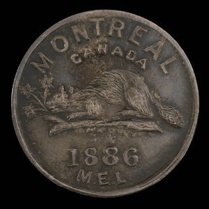 Canada, M.E. Lymburner, no denomination : 1886