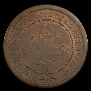 Canada, T. Bergeron, no denomination : 1895