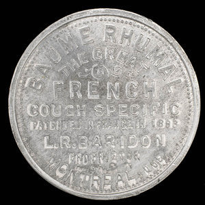 Canada, L.R. Baridon, no denomination : 1895