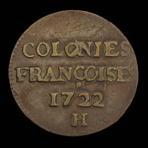 France, Louis XV, 9 deniers : 1722