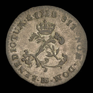 France, Louis XV, 2 sous : 1738