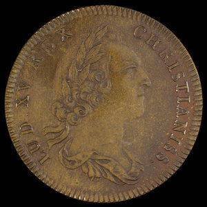 France, Louis XV, no denomination : 1752