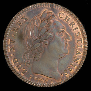 France, Louis XV, no denomination : 1754