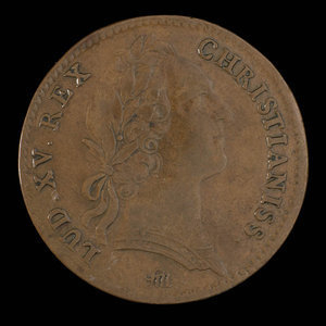 France, Louis XV, no denomination : 1754