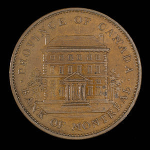 Canada, Bank of Montreal, 1 penny : 1842