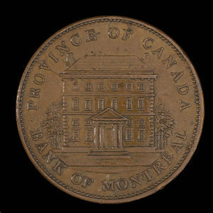 Canada, Bank of Montreal, 1 penny : 1842