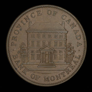 Canada, Bank of Montreal, 1 penny : 1842