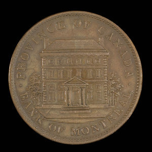 Canada, Bank of Montreal, 1 penny : 1842