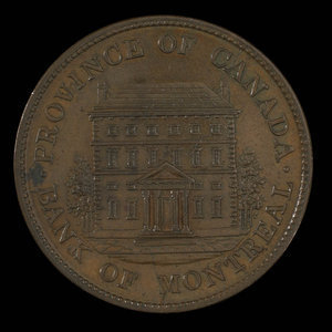 Canada, Bank of Montreal, 1/2 penny : 1842