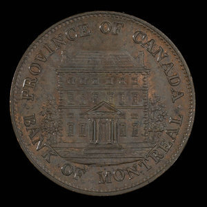 Canada, Bank of Montreal, 1/2 penny : 1844