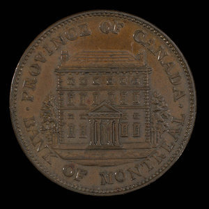 Canada, Bank of Montreal, 1/2 penny : 1844