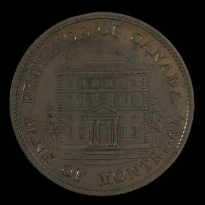 Canada, Bank of Montreal, 1/2 penny : 1844