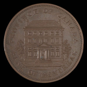 Canada, Bank of Montreal, 1 penny : 1842