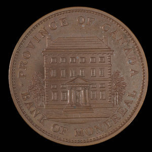 Canada, Bank of Montreal, 1 penny : 1842