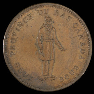 Canada, City Bank (Montreal), 1 penny : 1837