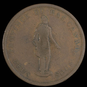 Canada, City Bank (Montreal), 1 penny : 1837