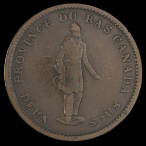 Canada, City Bank (Montreal), 1 penny : 1837