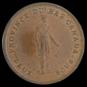 Canada, City Bank (Montreal), 1 penny : 1837