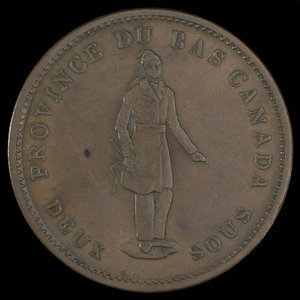 Canada, City Bank (Montreal), 1 penny : 1837