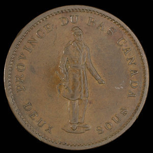 Canada, City Bank (Montreal), 1 penny : 1837