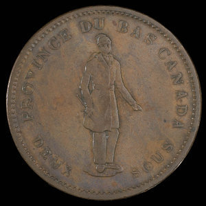 Canada, City Bank (Montreal), 1 penny : 1837