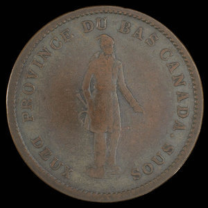 Canada, Quebec Bank, 1 penny : 1837