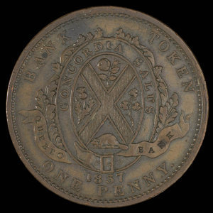 Canada, Quebec Bank, 1 penny : 1837