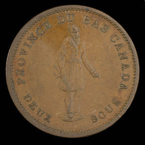 Canada, Bank of Montreal, 1 penny : 1837