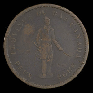 Canada, Bank of Montreal, 1 penny : 1837