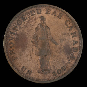 Canada, Bank of Montreal, 1/2 penny : 1837