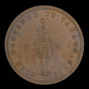 Canada, Quebec Bank, 1 penny : 1852