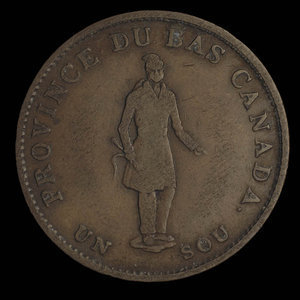 Canada, Bank of Montreal, 1/2 penny : 1837