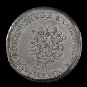 Canada, Numismatic & Antiquarian Society of Montreal, 1 sou : 1865