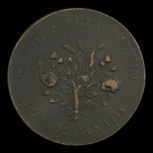 Canada, Bank of Montreal, 1 sou : 1838