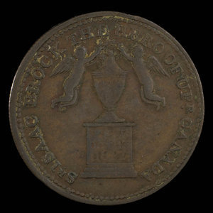 Canada, unknown, 1/2 penny : 1816