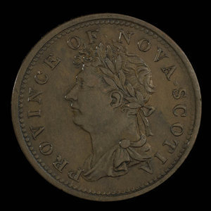 Canada, Province of Nova Scotia, 1/2 penny : 1823