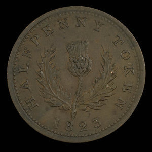 Canada, Province of Nova Scotia, 1/2 penny : 1823