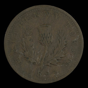 Canada, Province of Nova Scotia, 1/2 penny : 1823