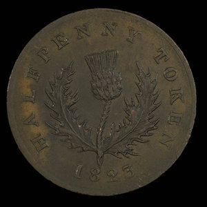 Canada, Province of Nova Scotia, 1/2 penny : 1823