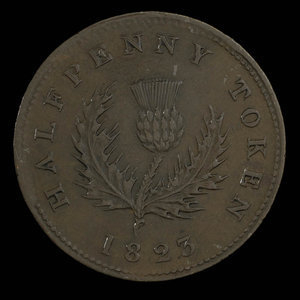 Canada, Province of Nova Scotia, 1/2 penny : 1823