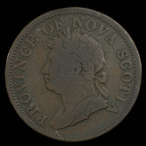 Canada, Province of Nova Scotia, 1 penny : 1824