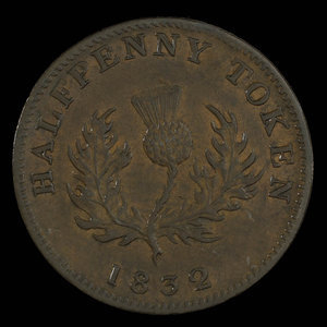 Canada, Province of Nova Scotia, 1/2 penny : 1832