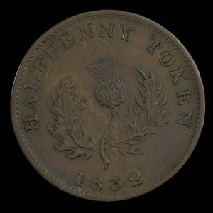 Canada, Province of Nova Scotia, 1/2 penny : 1832